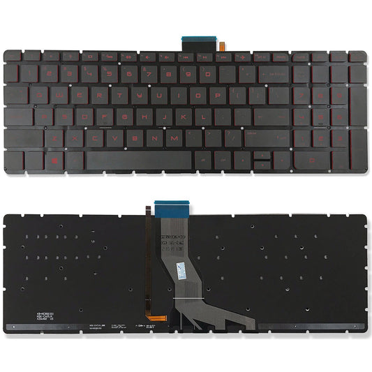 New US Red Font Backlit English Laptop Keyboard Replacement for HP Star Wars Special Edition 15-AN044NR 15-AN050CA 15-AN050NR 15-AN051DX 15-AN058CA
