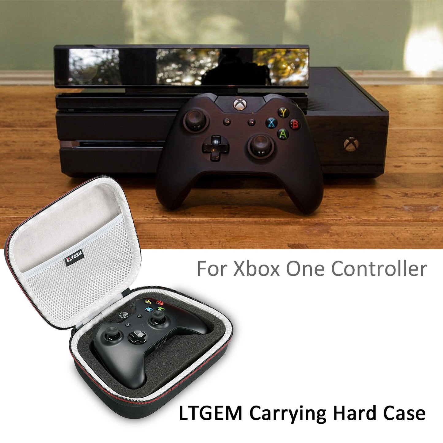LTGEM Case Compatible with Xbox Core/PlayStation DualSense™/PowerA/GameSir G7 SE/Xbox Microsoft Elite Series 2 Core PS5 Gaming Controller, Hard Travel