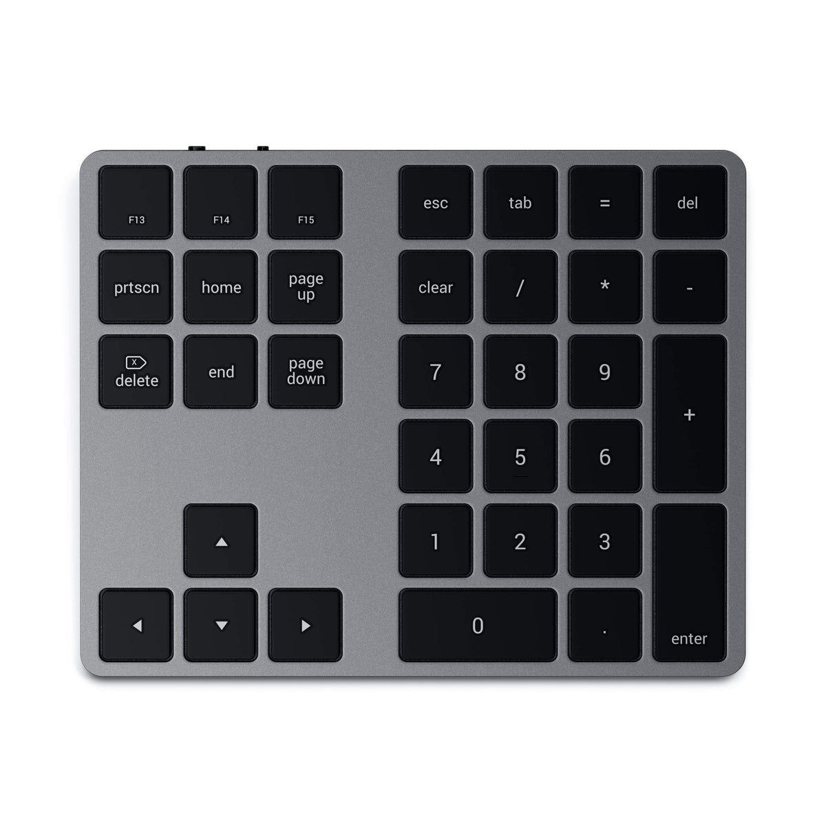 Satechi Bluetooth Extended Numeric Keypad, Rechargeable 34-Key, Space Gray