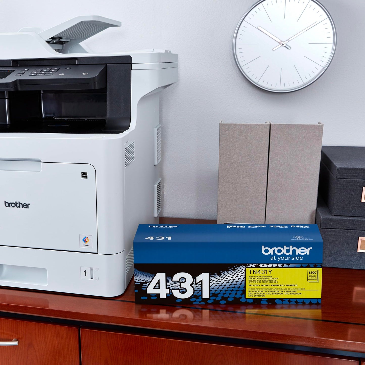 Brother Printer TN431Y Standard Yield Toner-Retail Packaging, Yellow