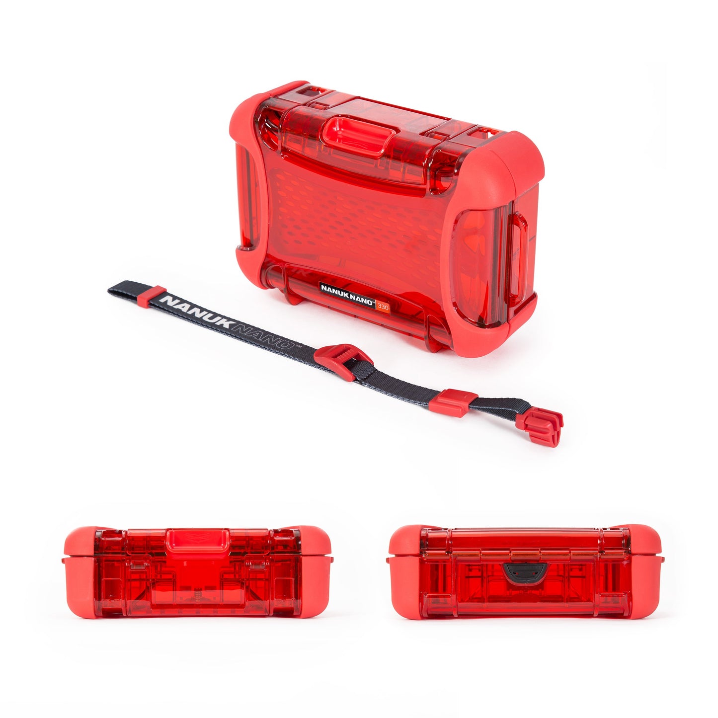Nanuk 330-0009 Nano Series Waterproof Large Hard Case for Phones, Cameras and Electronics (Red)