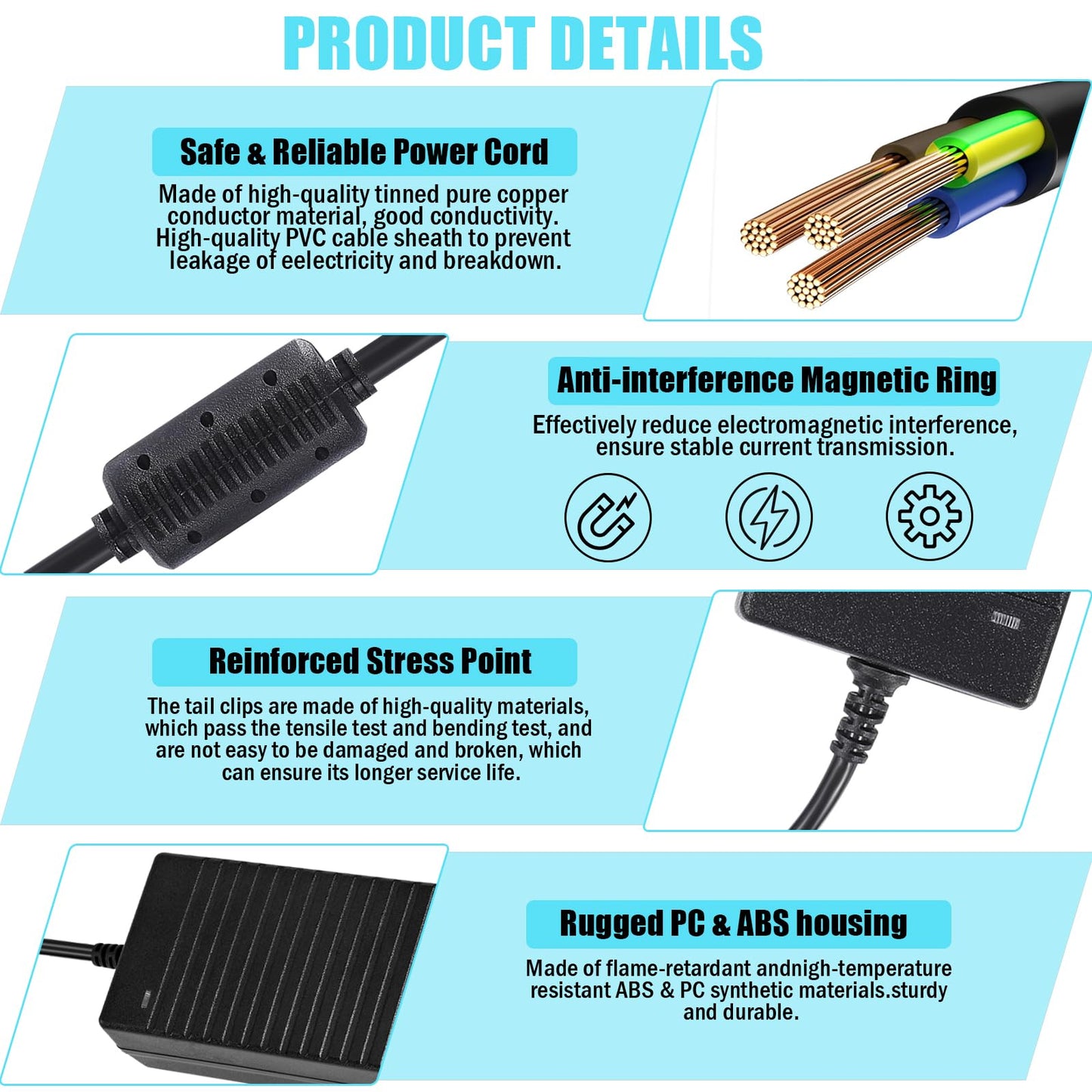 12V 10A Power Supply Adapter 120W 110-240V AC to DC 24V Transformer, 24 Volts DC Power Supply for LED Light CCTV Camera Monitor, 120W Switching…