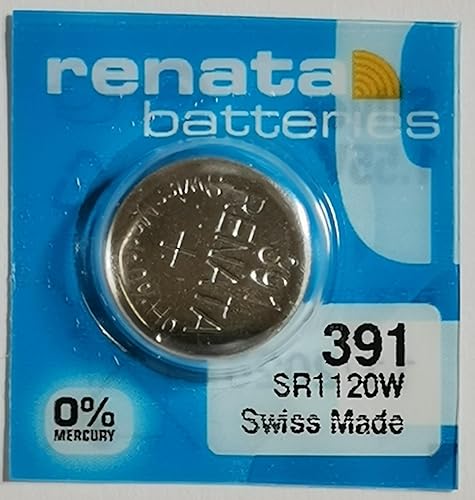 Renata Non-Rechargeable Battery, Watch, Single Cell, Silver Oxide, 50 Mah, 1.55 V, Sr55, Flat Top, 11.6 Mm Rohs Compliant: Na - 391