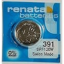 Renata Non-Rechargeable Battery, Watch, Single Cell, Silver Oxide, 50 Mah, 1.55 V, Sr55, Flat Top, 11.6 Mm Rohs Compliant: Na - 391