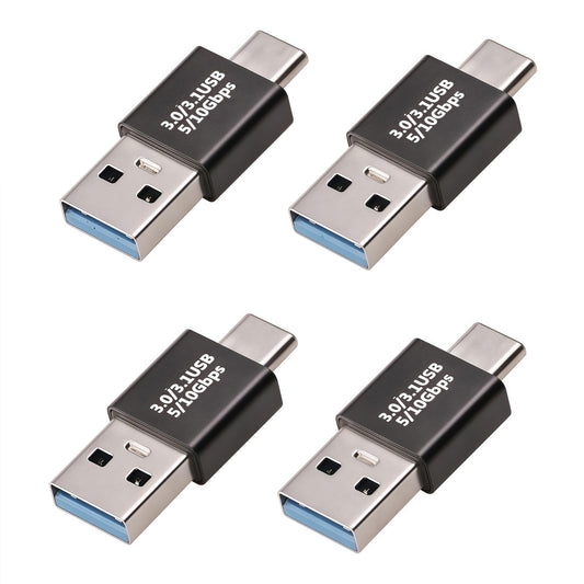 Pastall 𝟒𝐏𝐚𝐜𝐤 𝐔𝐩𝐠𝐫𝐚𝐝𝐞𝐝 USB 3.1 Male to USB C Male Adapter ，USBc/Typec Male to USB Male Converter, Compatible with Mobile Phones/Computers/Notebook…