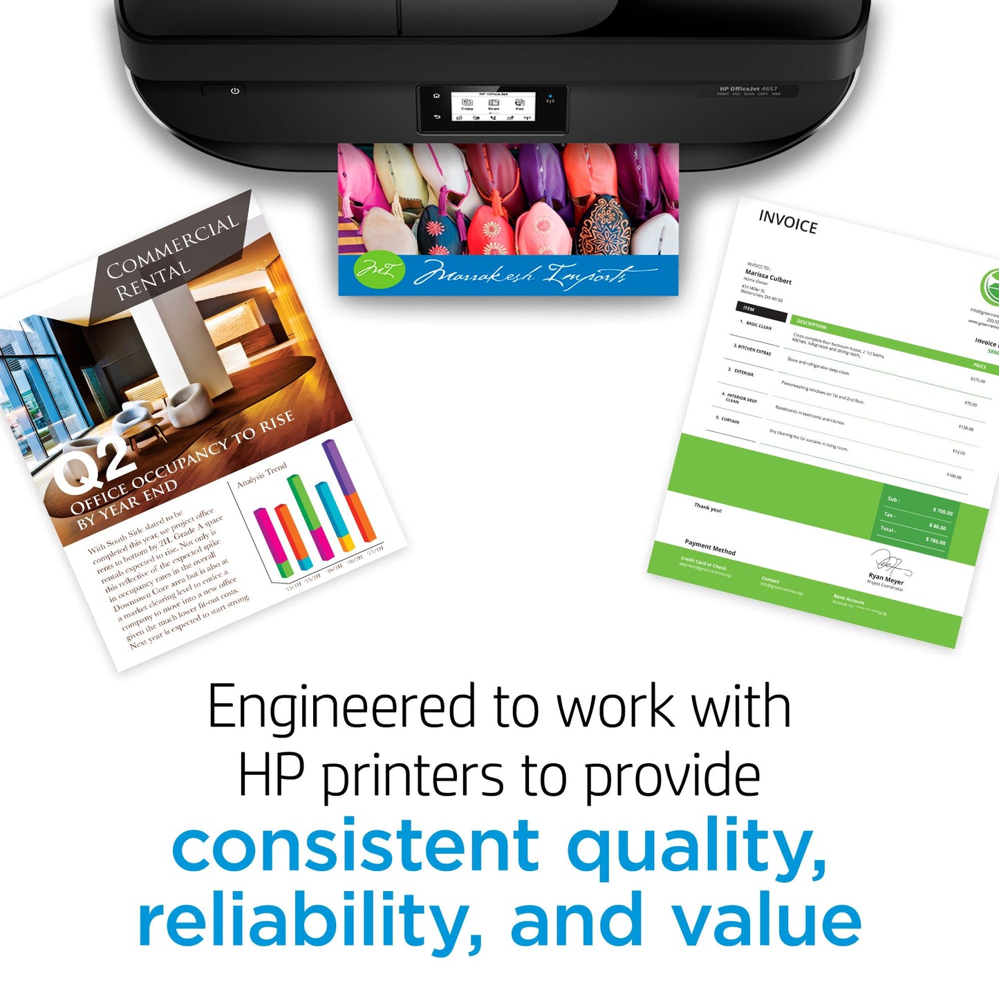 HP 936 Cyan Ink Cartridge | Works with OfficeJet 9120, Pro 9110, 9120, 9130, Wide Format 9730 Series | Eligible for Instant Ink | 4S6U9LN | Packaging