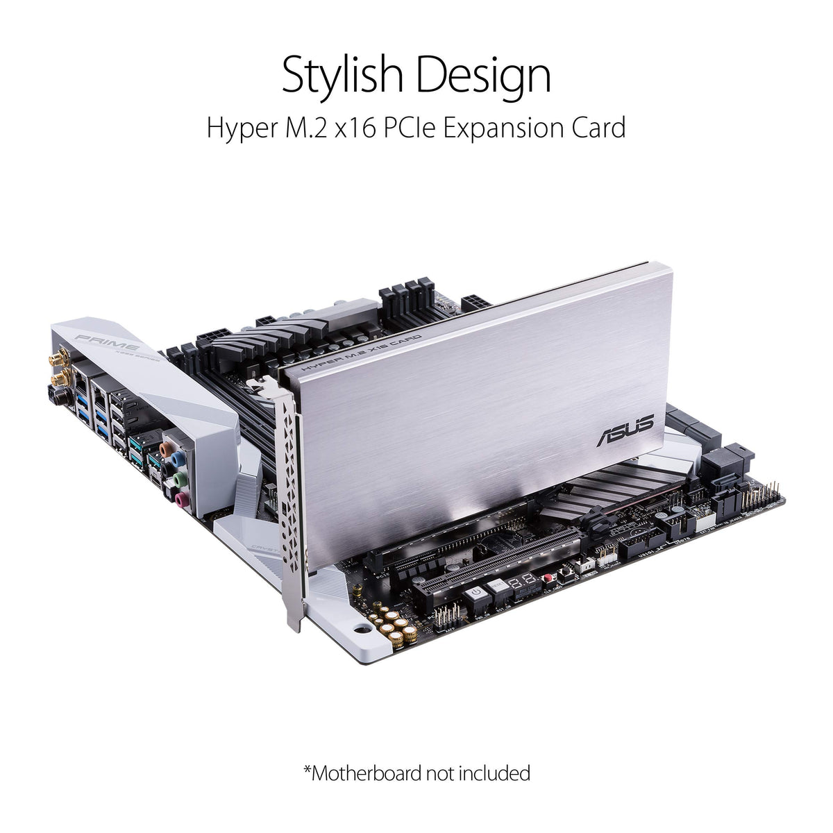 ASUS Hyper M.2 X16 PCIe 4.0 X4 Expansion Card Supports 4 NVMe M.2 (2242/2260/2280/22110) up to 256Gbps for AMD 3rd Ryzen sTRX40, AM4 Socket and Intel