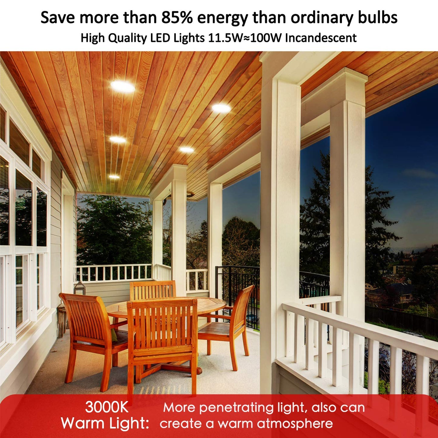 Sengled Motion Sensor Flood Lights Outdoor Dusk to Dawn Security Light Bulbs, E26 PAR38 Motion Activated 3000K Warm White, 1050LM, Waterproof LED