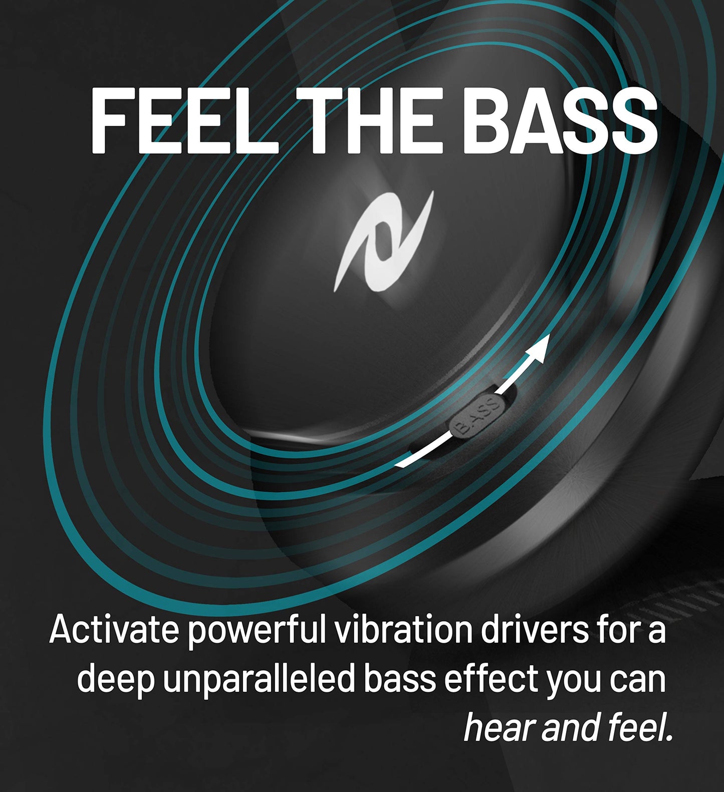 NUVELON ONE Active Noise Canceling Headphones with Adjustable Bass, 24hr Battery Life, Wireless Over-Ear Bluetooth Headphones