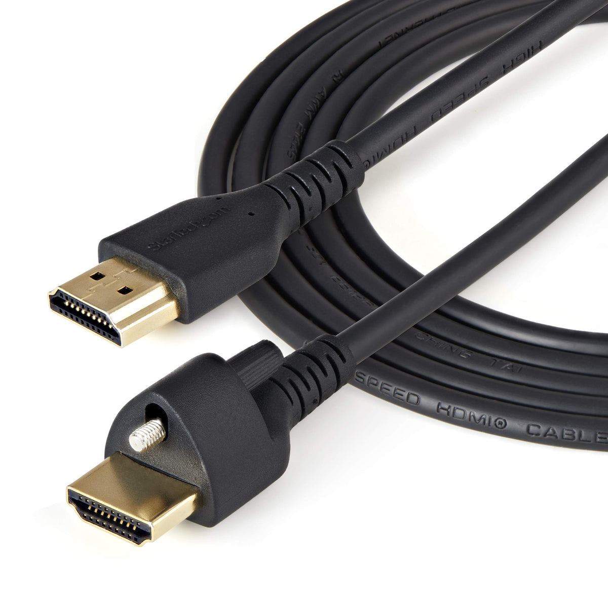StarTech 3ft HDMI 2.0 Cable with Locking Screw, 4K 60Hz, HDR, Male to Male