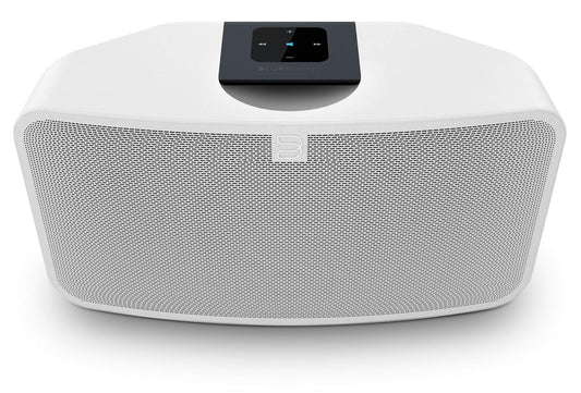 Bluesound Pulse MINI 2i Compact Wireless Multi-Room Smart Speaker with Bluetooth - White - Compatible with Alexa and Siri