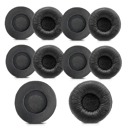 Jabra Headset Ear Cushions, Earpads Replacement 50mm Ear Pad Covers for Jabra PRO 920 930 935 9450 GN 2000 BIZ 1500 2400II Plantronics Blackwire 3220