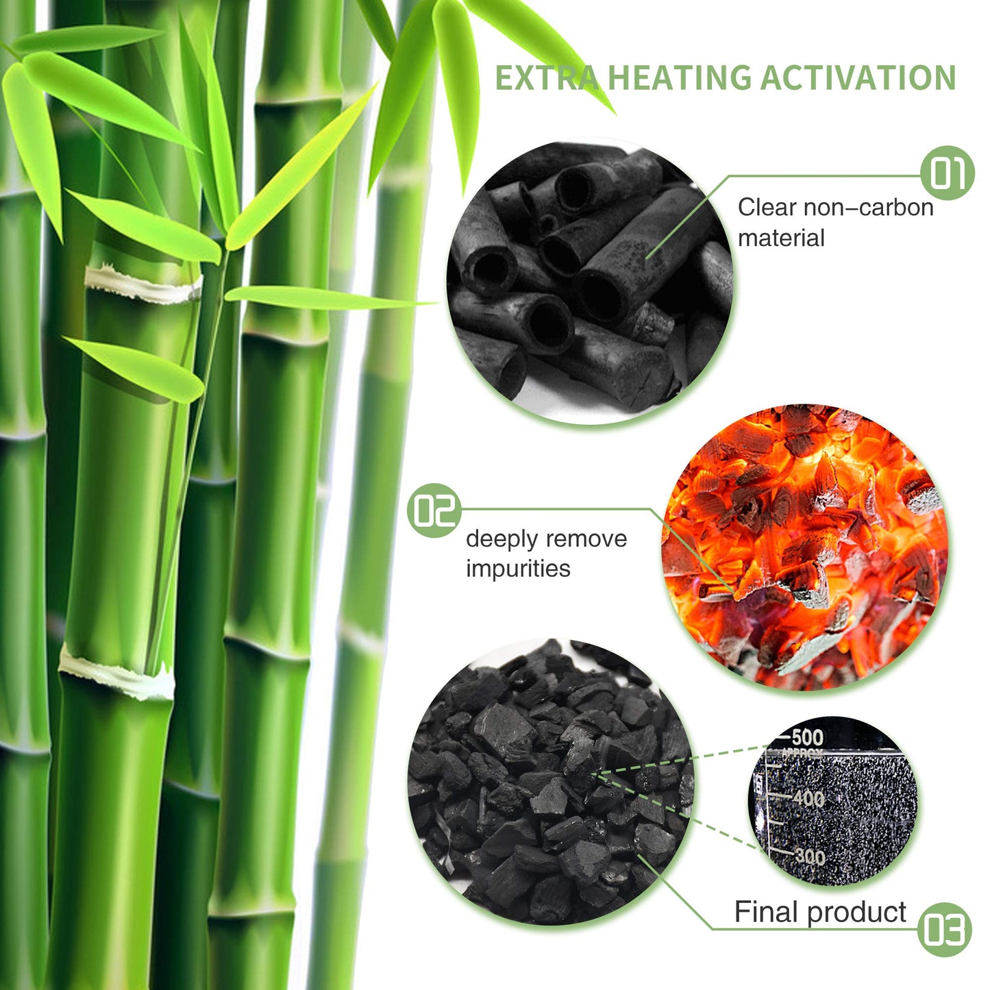 Bamboo Charcoal Air Purifying Bag,Activated Charcoal Odor Absorber for Shoe