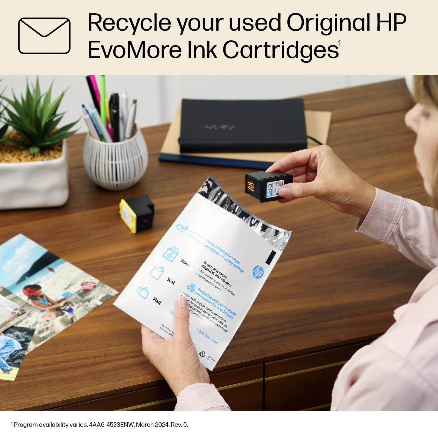 HP 936e Black EvoMore Ink Cartridge | Works with OfficeJet 9120, Pro 9100, Pro Wide Format 9700 | Carbon Neutral | 4S6V6LN