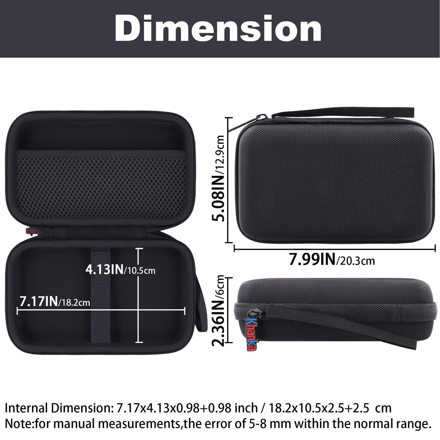 khanka Case for Backbone Pro/Backbone One iOS Mobile Gaming Controller,Carrying Case Compatible with Backbone Pro/One iOS Mobile Gaming