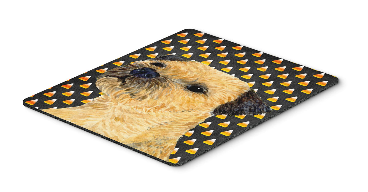 Caroline's Treasures LH9064MP Border Terrier Candy Corn Halloween Portrait Mouse Pad, Hot Pad or Trivet for Home Office Gaming Working Computers