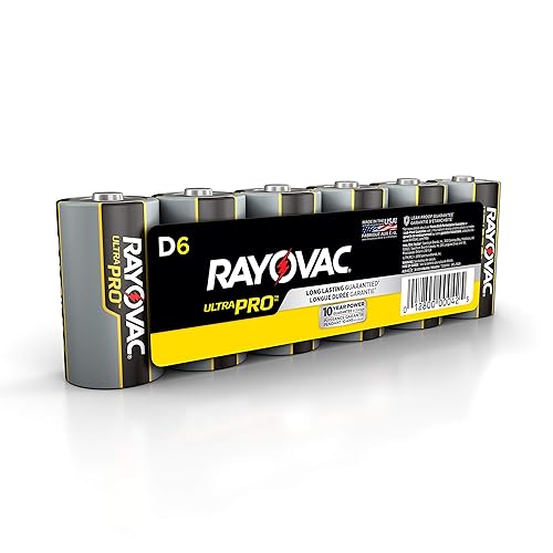 Rayovac Ultra Pro Alkaline D Batteries, 6 Pack