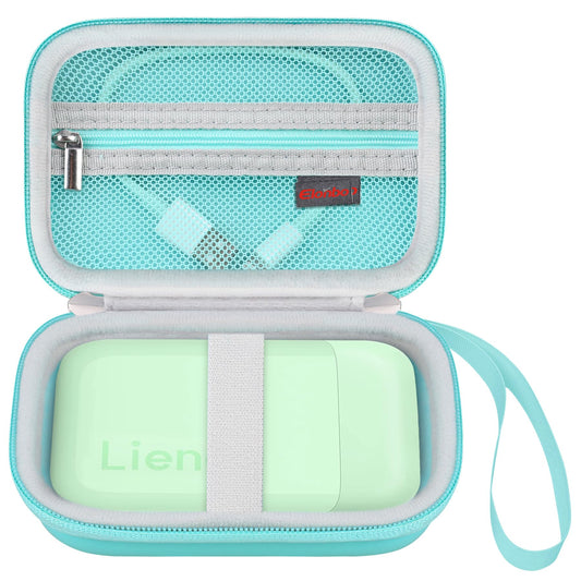 Elonbo Carrying Case for Liene 2x3” Photo Printer, Portable Mini Color Instant Print Digital Camera Hard Travel Bag, Smartphone Picture Printer
