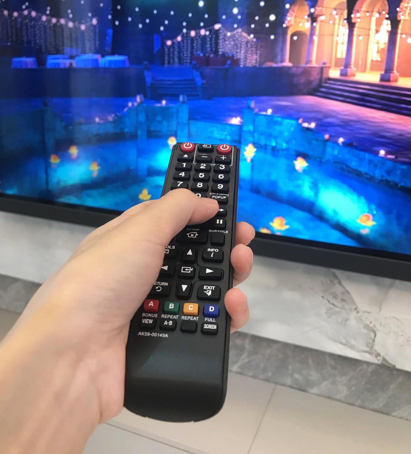Replacement Remote Control for Samsung BD-FM51 BD-FM51/ZA BD-HM51 BD-HM51/ZA Blu-ray Disc Player