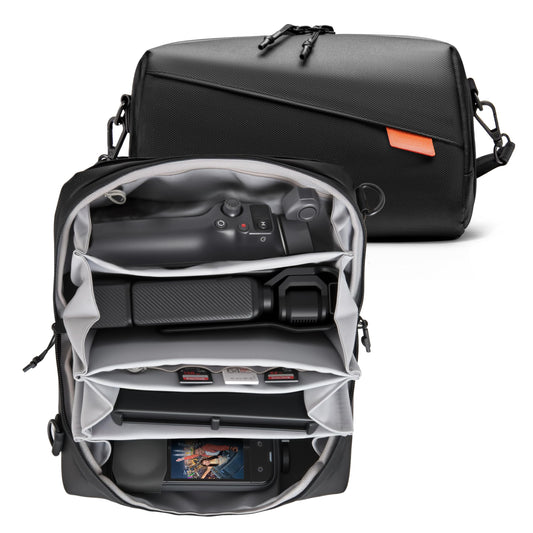 Carrying Bag Pouch Travel Large Soft Case for Insta 360 Go Ultra X5 X4 Organizer Multilayer Storage For DJI Osmo 360 Mobile8 7P 6 Pocket 3 For Gopro