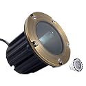 LED Spot Lights Outdoor Landscape Lighting Well Lights 173 - Solid Brass In Ground Light with 7W LED Bulb Security Landscape for Bright Long Lasting