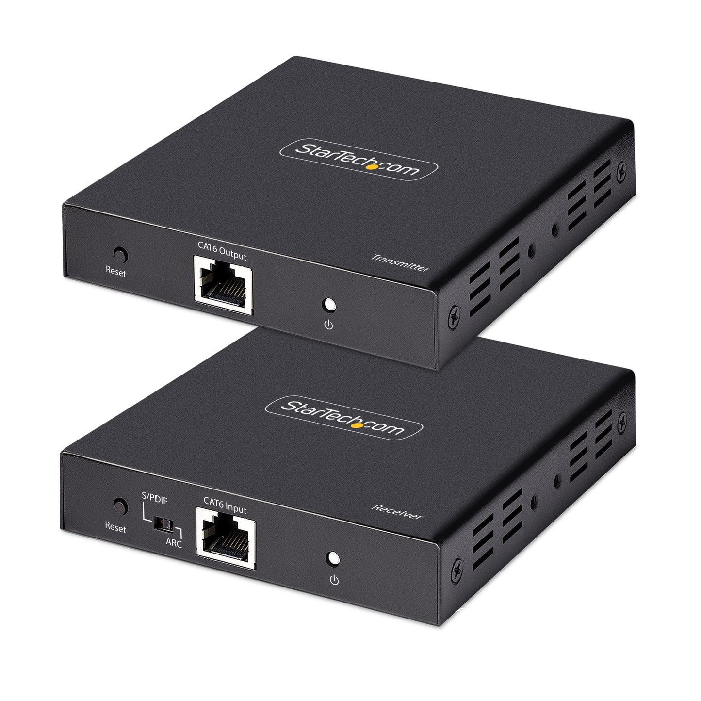 StarTech.com 4K HDMI Extender Over CAT5/CAT6 Cable, 4K 60Hz HDR Video Extender Up to 230ft (70m), HDMI Over Ethernet Cabling, S/PDIF Audio Out, HDMI