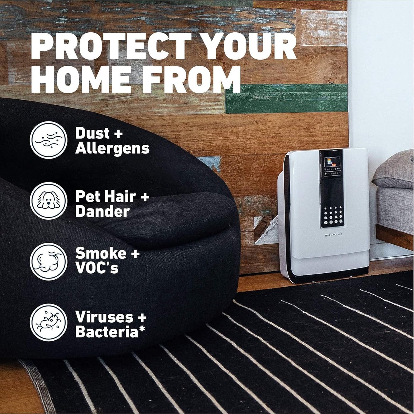 HATHASPACE HSP001 True HEPA Air Purifier