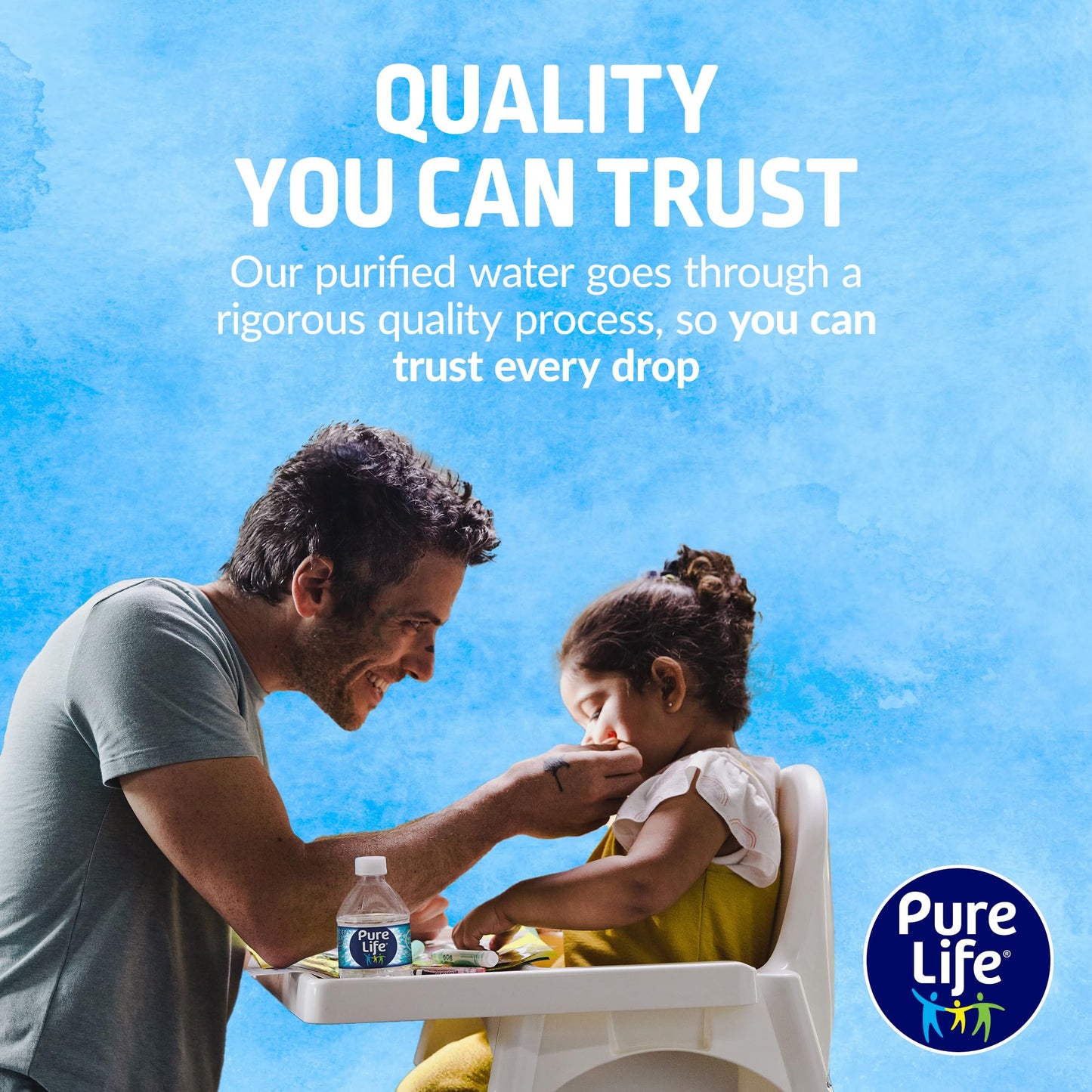 Pure Life Purified Water Bottles, 48 Pack - Still Bottled Water Enhanced with Minerals for a Crisp Taste, Plastic Bottles - 8 Fl oz
