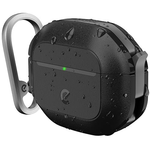 Keybudz for Waterproof AirPods 4 Case with Lock - IP68 Waterproof and Dust Proof, Shockproof Protector, Heavy Duty Rugged Protection, Drop Proof Hard