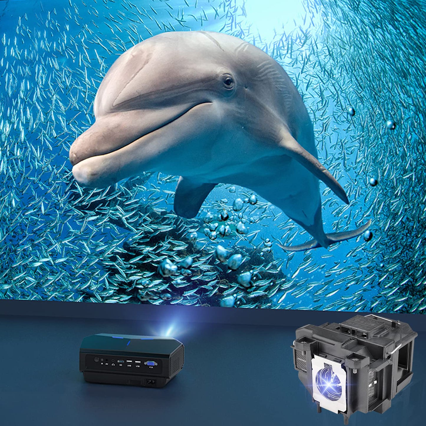 LBTbate ELPLP67 V13H010L67 Replacement Projector Lamp for EPSON PowerLite Home Cinema 710 750HD EX7210 EX3210 EX3212 EX5210 H429A VS210 VS220 MG-850HD