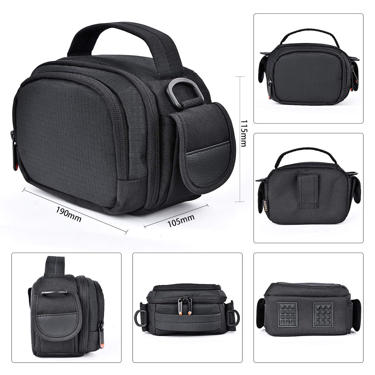 FOSOTO Camera Camcorder Case Compatible for Canon VIXIA HF R800 R700,Sony HDR-CX405 CX675 CX670 SR12 FDRAX53,Panasonic HC-V770 HC-V180 HD,RockBirds