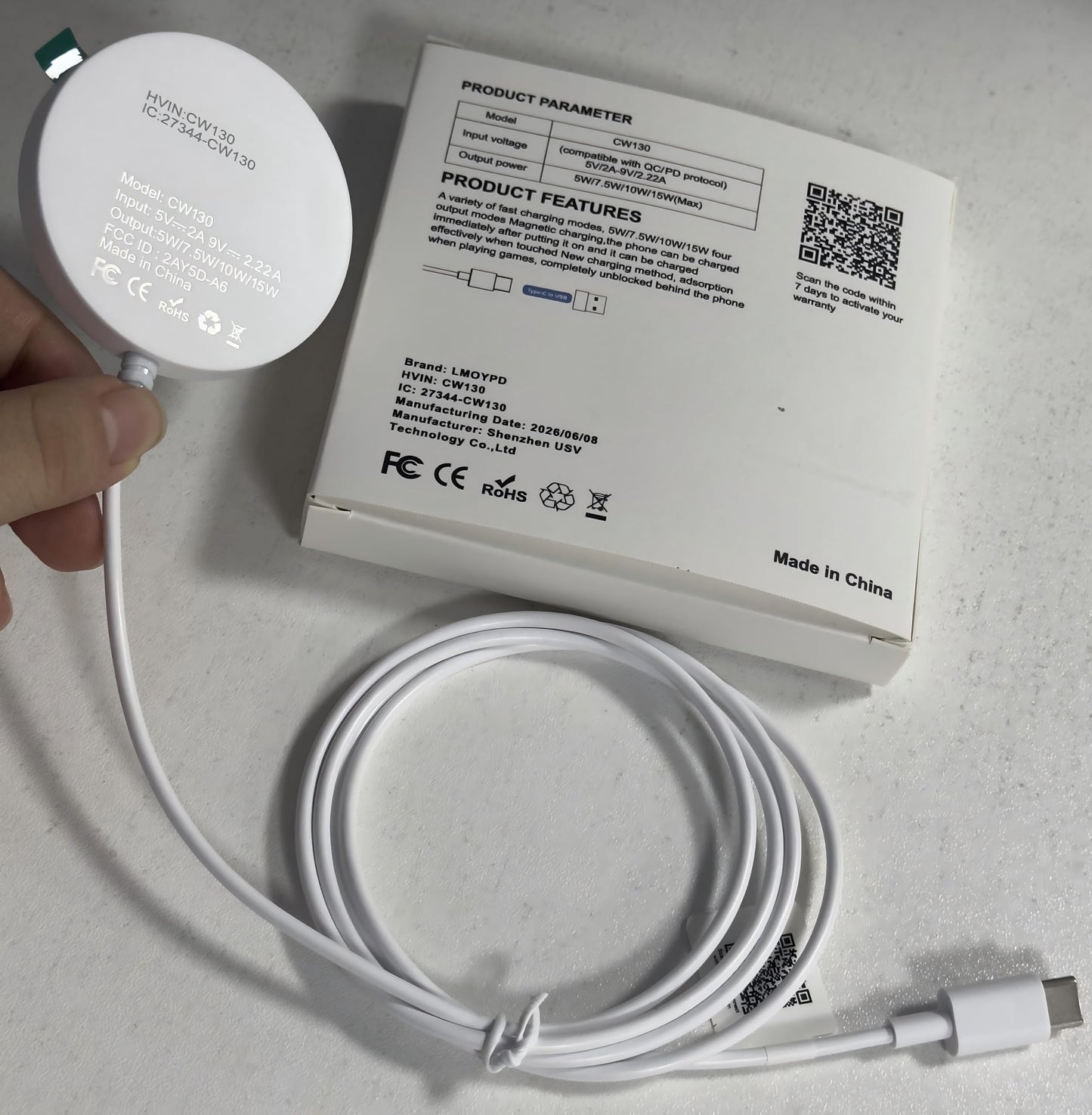 Magnetic Wireless Magsafe Charger iPhone: Charging Pad for iPhone 17/16/15/14/13/12 Series & AirPods Pro 4-2, Strong Magnet, Dual Ports