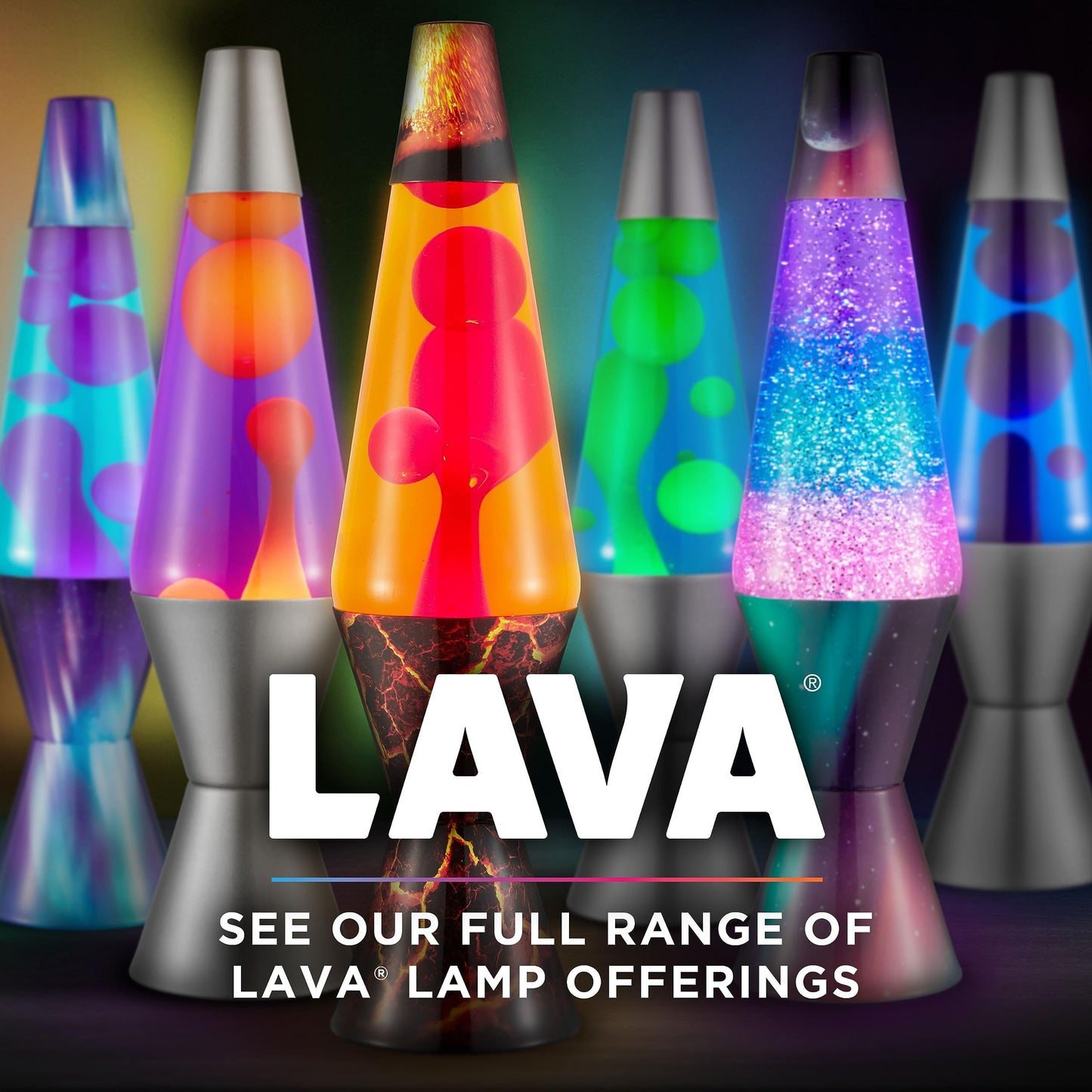 The Original Lava® Lamp - 14.5" Aurora Borealis - Classic Liquid Motion Lamp - Purple Wax and Blue Liquid - Item #2047 (Amazon Exclusive)
