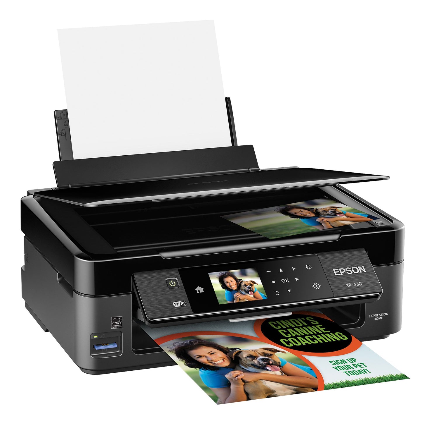 Epson Expression Home XP-430 Wireless Color Photo Printer with Scanner and Copier, Works with Alexa