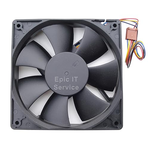 Epic IT Service - 120MM Ball Bearing Fan (120x120x25 mm, AVC DA12025B12LP005) - Fan only, no Screws