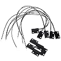 UHPPOTE Wired Wooden Door Window Sensor Detector Switch for Home Alarm Security System (Pack of 5)