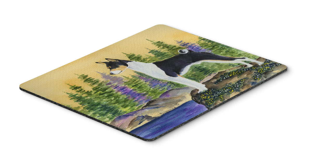 Caroline's Treasures SS8201MP "Basenji Mouse Pad, Hot Pad or Trivet" for Home Office Gaming Working Computers Laptop Mouse Mat,Washable Large Mousepad