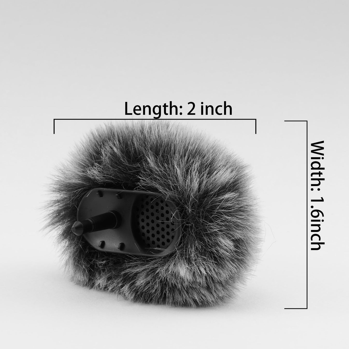JCMOYUTY Windscreen for DJI Mic 2 Transmitter(Not for DJI MIC 1) / OSMO Pocket 3 External Microphone Furry Cover, 2-Pack Wind Muff Accessory