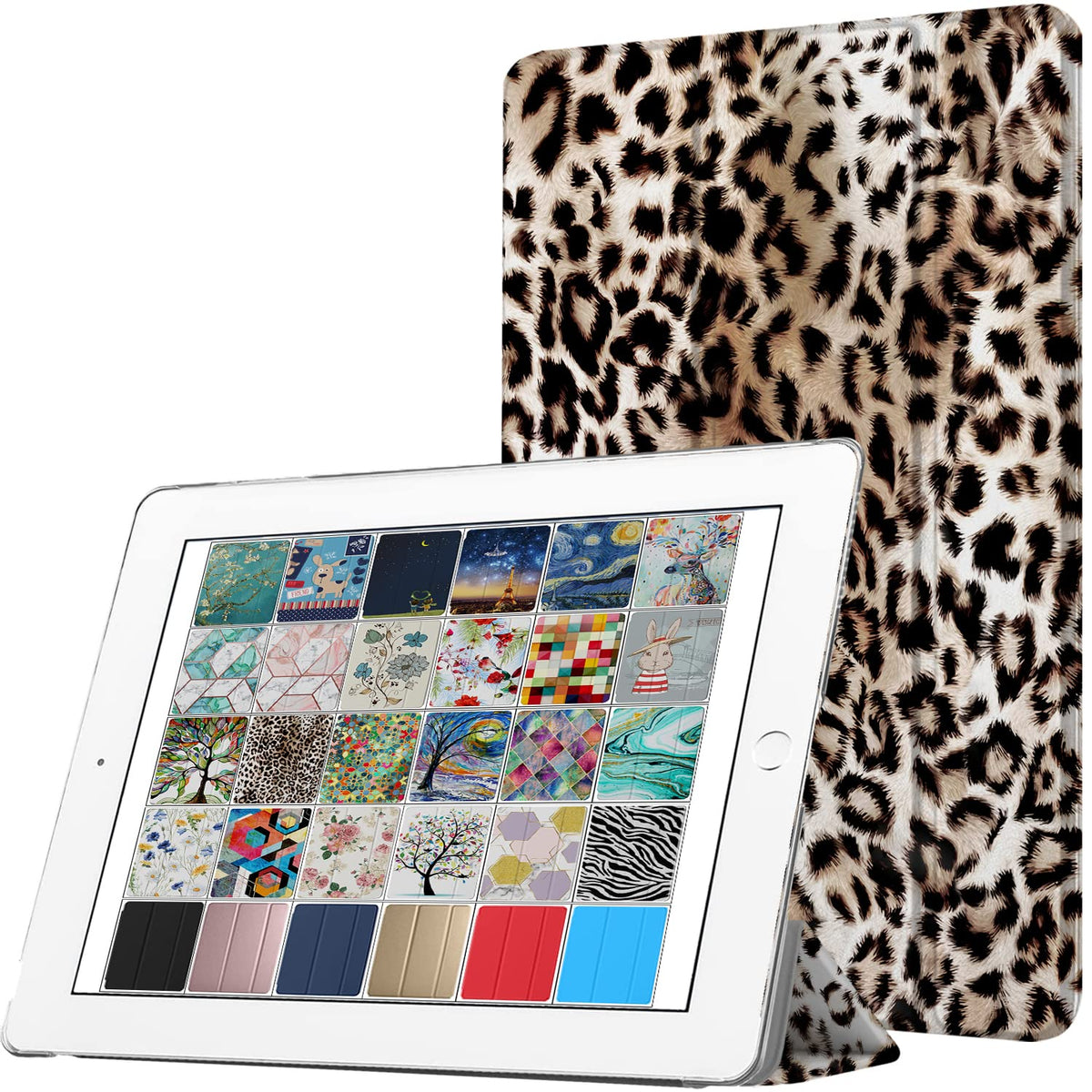 DuraSafe Cases for iPad PRO 9.7 Inch [Pro 9.7 2016] A1673 A1674 MLPX2LL/A MLPW2LL/A MLPY2LL/A MLYJ2LL/A Printed Slim Lightweight Protective PC Dual