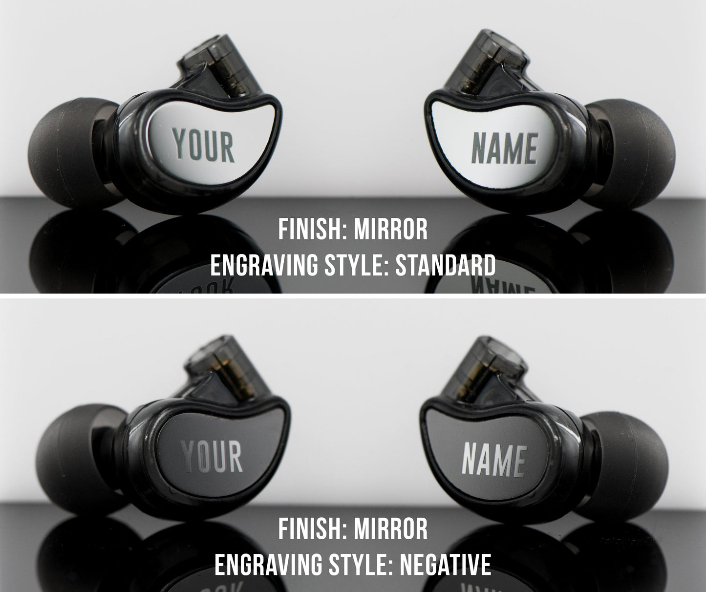 MEE audio Personalized M6 PRO in Ear Monitor Headphones for Musicians w/Engraved Metal Faceplates: Choose an Artwork and/or Add Custom Text, Noise