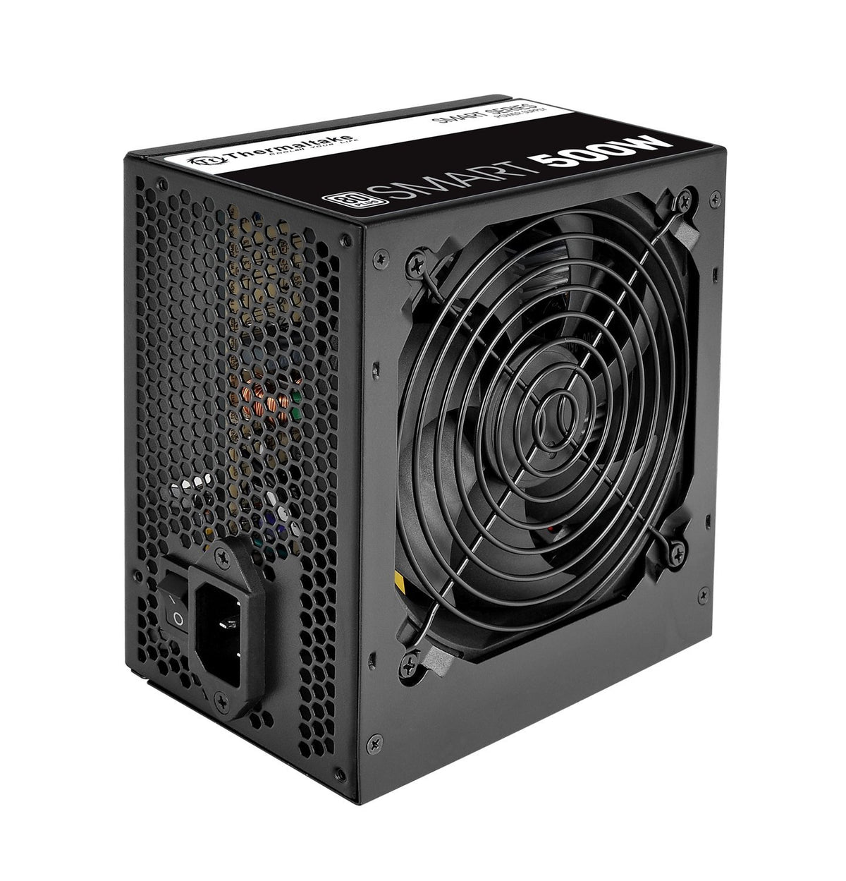 Thermaltake Smart 500W 80+ White Certified PSU, Continuous Power with 120mm Ultra Quiet Cooling Fan, ATX 12V V2.3/EPS 12V Active PFC Power Supply