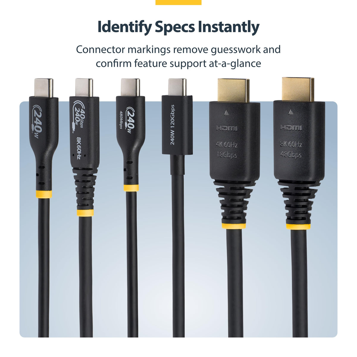 StarTech 10ft Ultra High Speed HDMI Cable, 8K 60Hz, HDR10+, 48Gbps