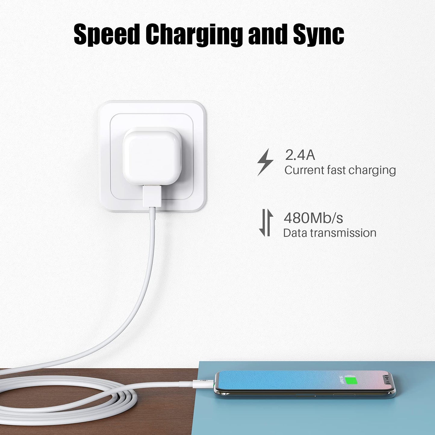 PGQBS for iPhone Charger Cable 3ft 4Pack for Lightning to USB Charging Cord 3Foot,for Apple for iPhone 14 Pro Max/14/13/12/11/XR/Xs/X/8/7/6…