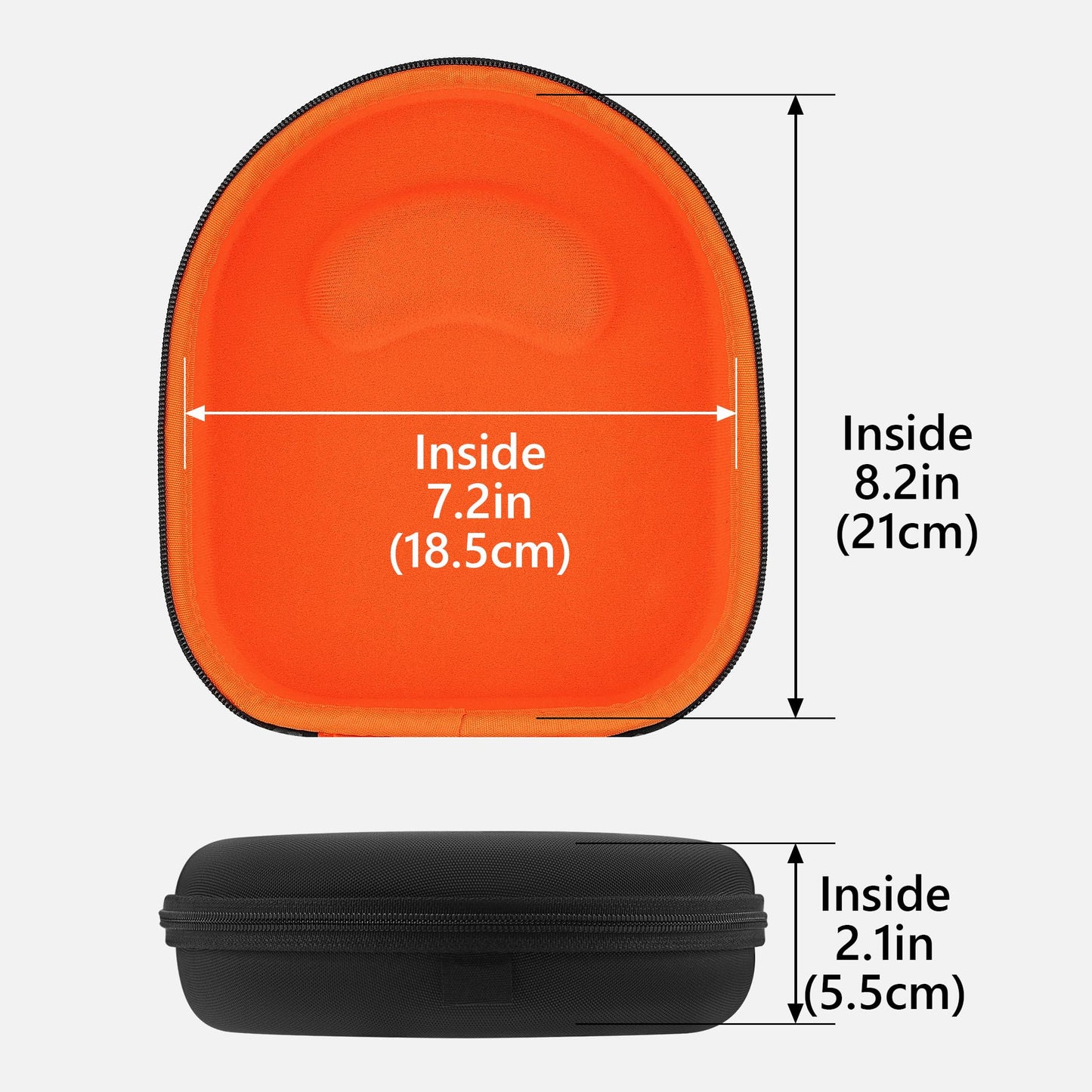 Geekria Shield Headphones Case Compatible with Sony WH-1000XM5, WH-1000XM4, MDR-XB950BT, WH-CH720N and More, Replacement Hard Shell Travel Carrying