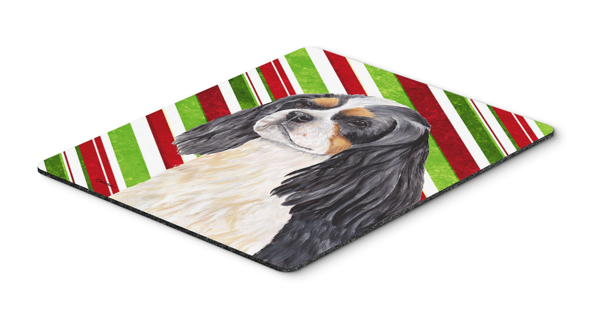 Caroline's Treasures SC9351MP Cavalier Spaniel Candy Cane Holiday Christmas Mouse Pad, Hot Pad or Trivet for Home Office Gaming Working Computers