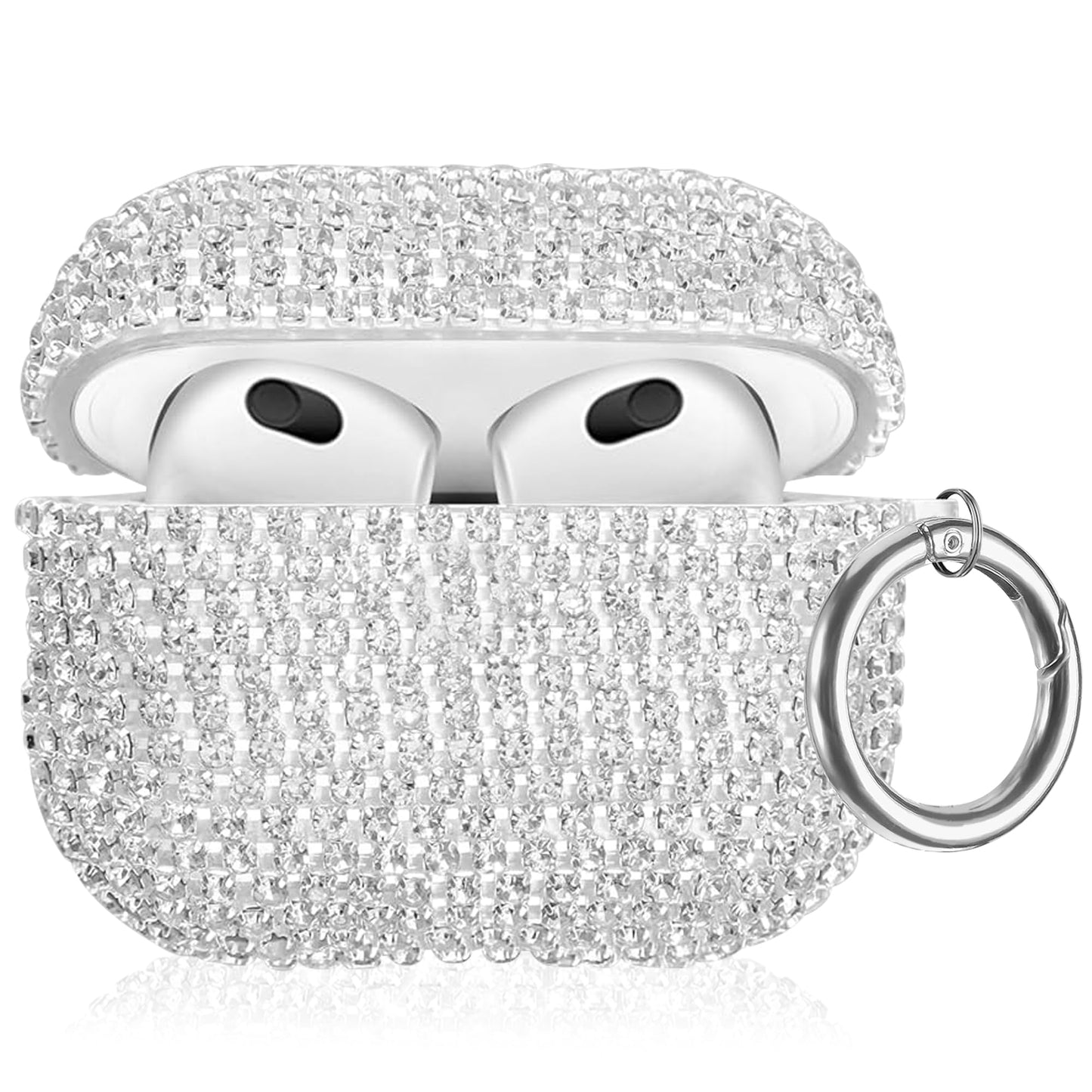 Bling Case Compatible with AirPods 3rd Generation (2021), Sparkling Diamond Case for AirPods 3 Case Bling Rhinestones for Women, Shockproof Protective