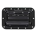 TCH Hardware Medium Spring Loaded Steel Recessed Handle with Padded Grip Case Chest Cabinet Speaker Box - Black
