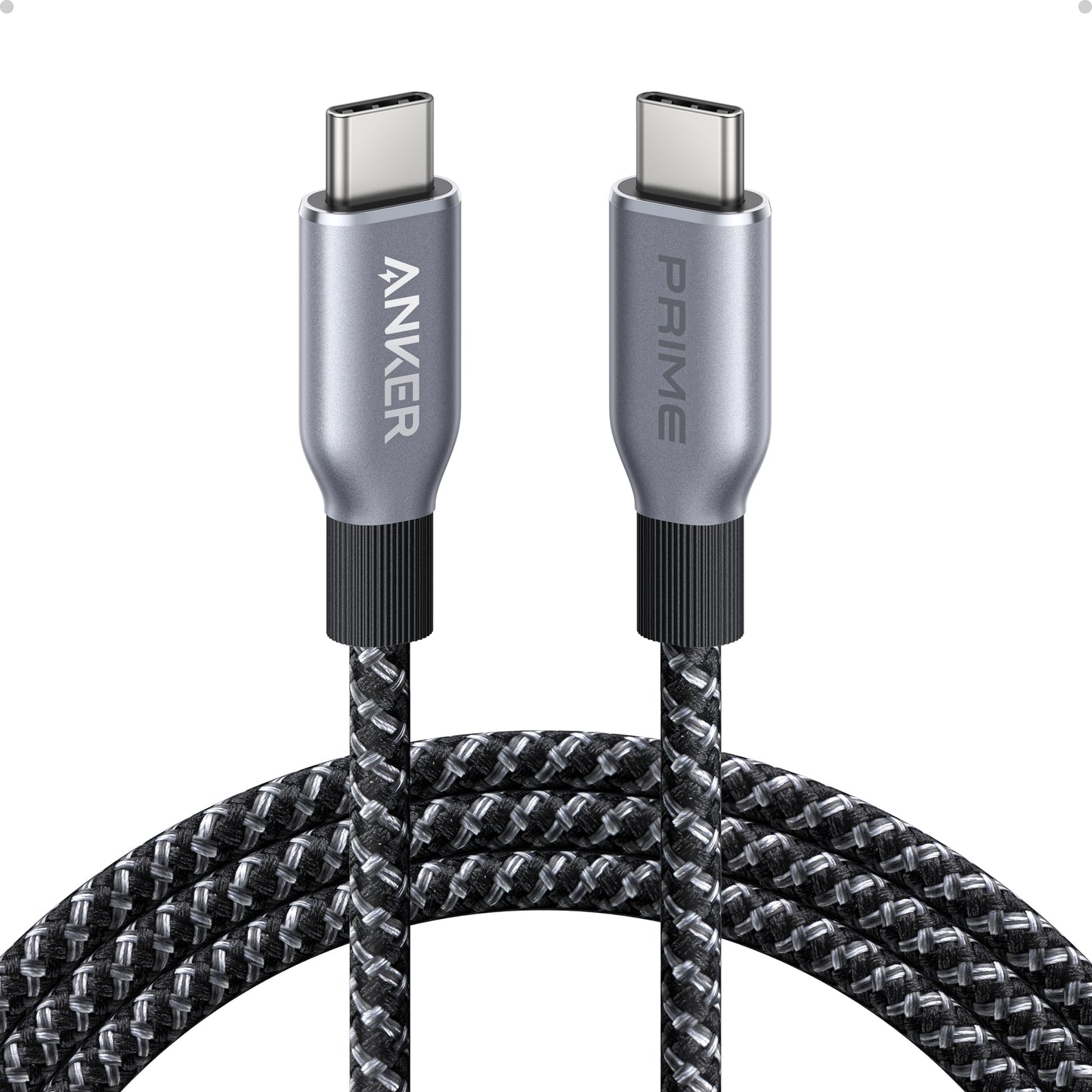 Anker Prime USB C to USB C Cable, 240W Fast Charging Cord, Upcycled-Braided Nylon with 100-Year Bend Durability for iPhone 17 Series, MacBook, Galaxy