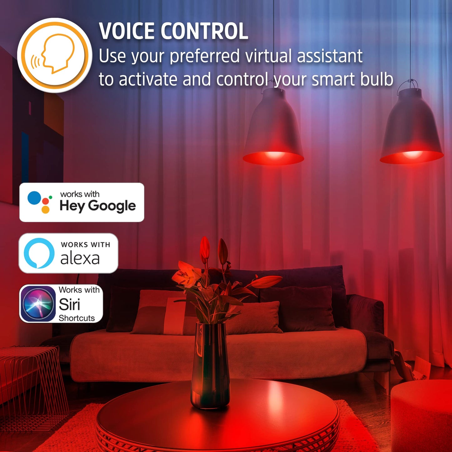 XTREME Energizer Connect Smart A19 LED White & Multi-Color RGB Light Bulb with Voice Control and Remote Access Through Your Smartphone | Compatible