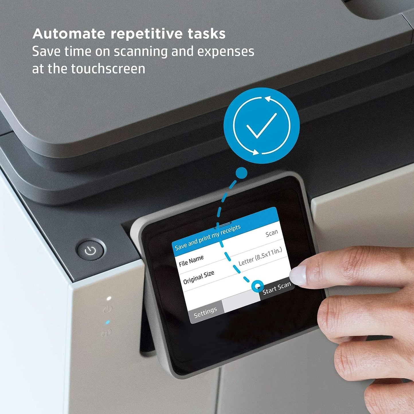 HP OfficeJet Pro 9025e Wireless Color All-in-One Printer with 6 Months Free Ink (1G5M0A) (Renewed Premium), Medium, Gray